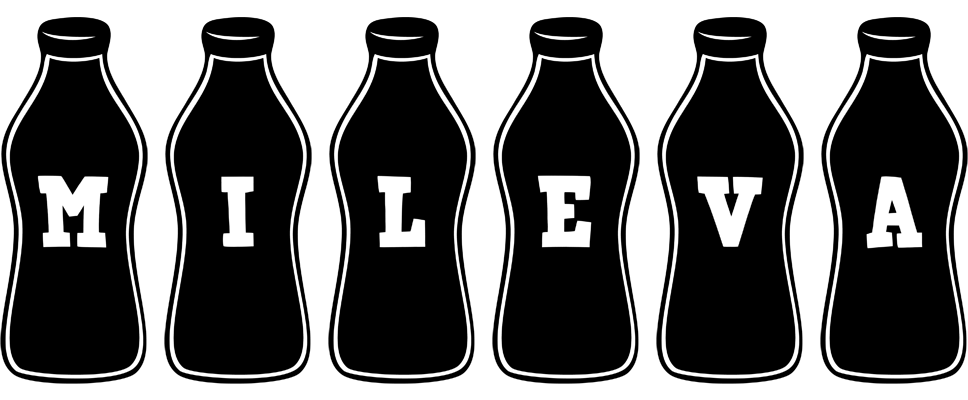 Mileva bottle logo