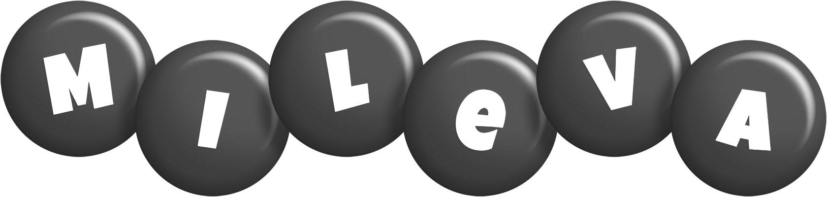 Mileva candy-black logo