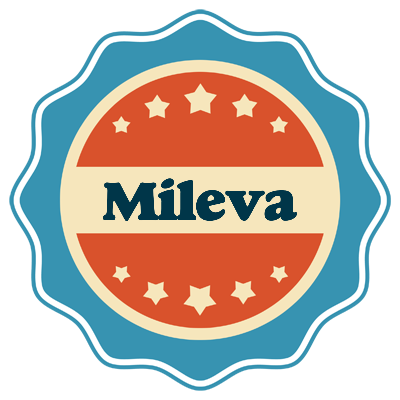 Mileva labels logo