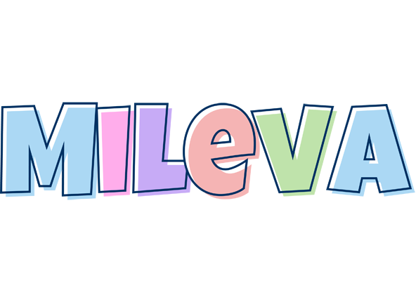 Mileva pastel logo