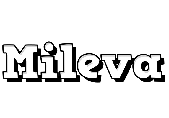 Mileva snowing logo