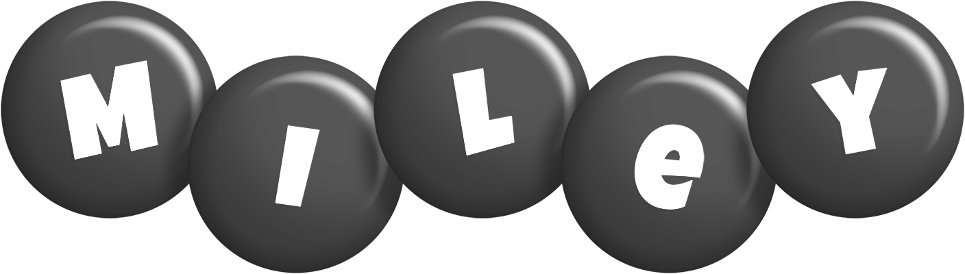 Miley candy-black logo