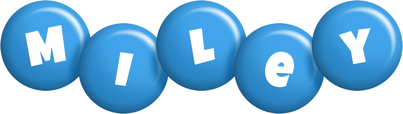 Miley candy-blue logo