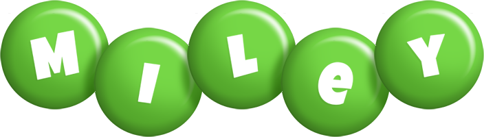 Miley candy-green logo