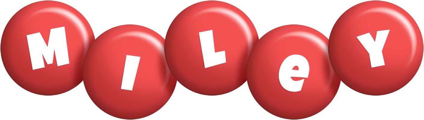 Miley candy-red logo