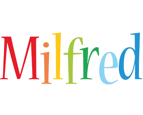 Milfred birthday logo