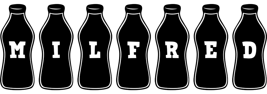 Milfred bottle logo