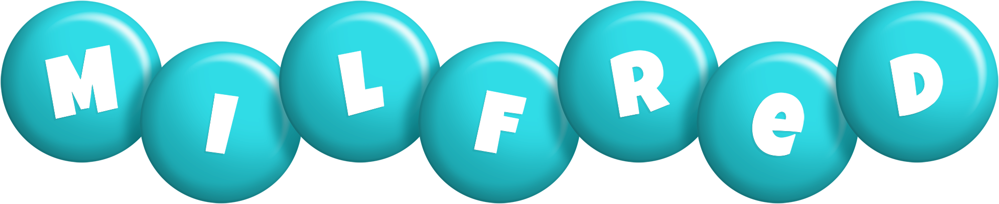Milfred candy-azur logo