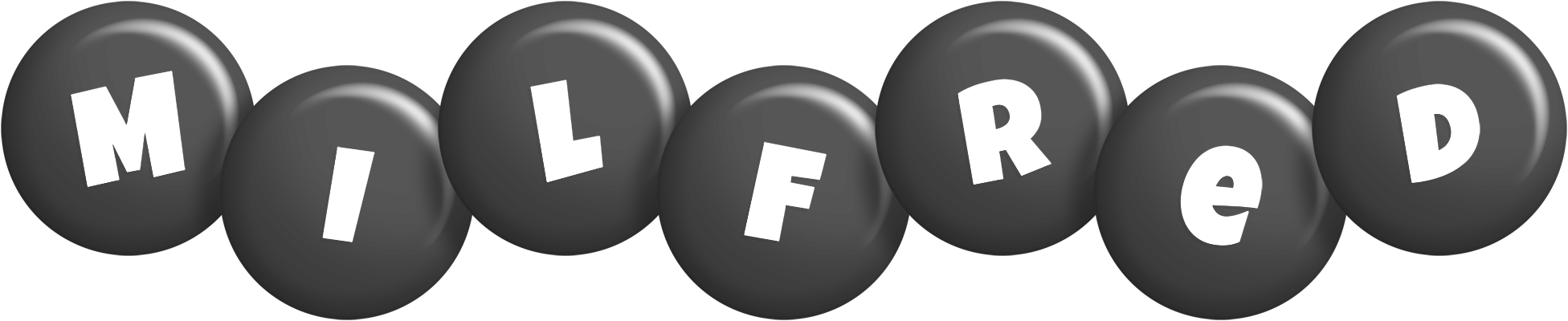 Milfred candy-black logo