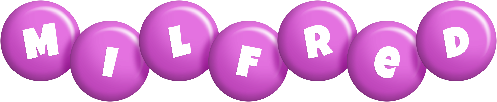 Milfred candy-purple logo