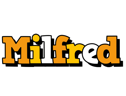 Milfred cartoon logo