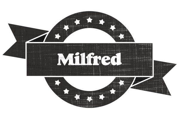 Milfred grunge logo