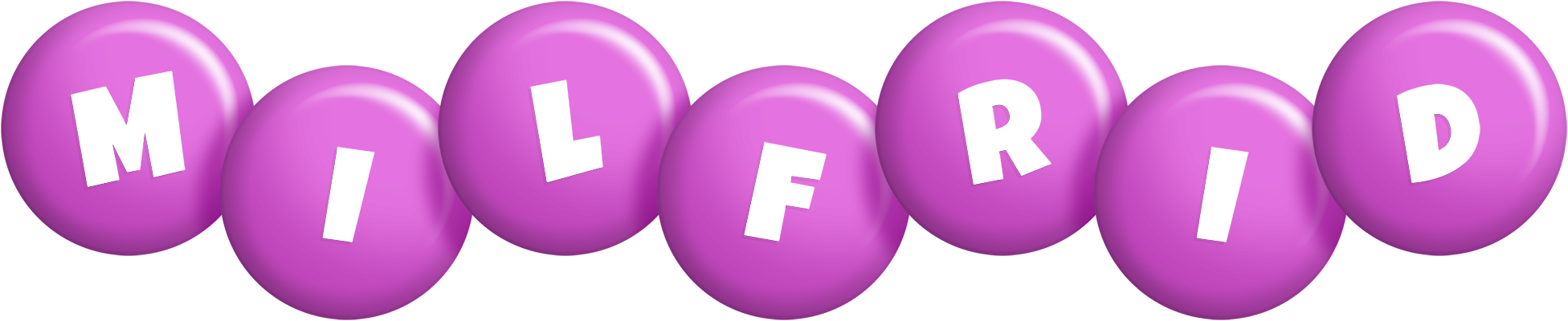 Milfrid candy-purple logo