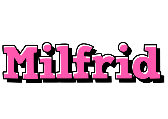 Milfrid girlish logo