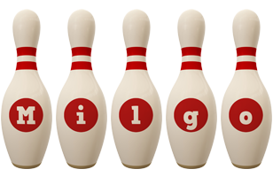 Milgo bowling-pin logo