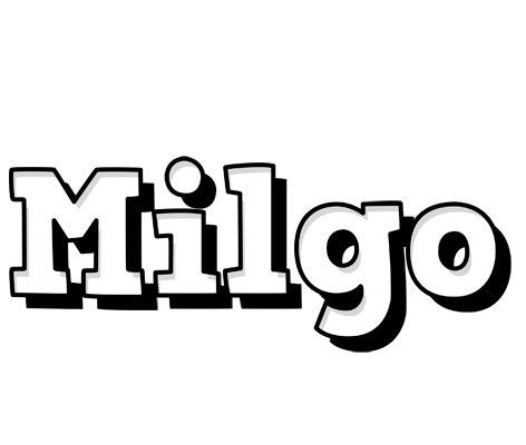Milgo snowing logo