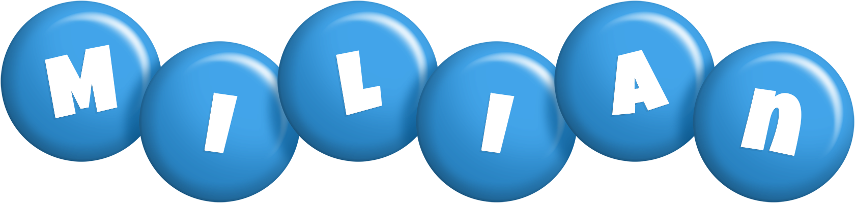 Milian candy-blue logo