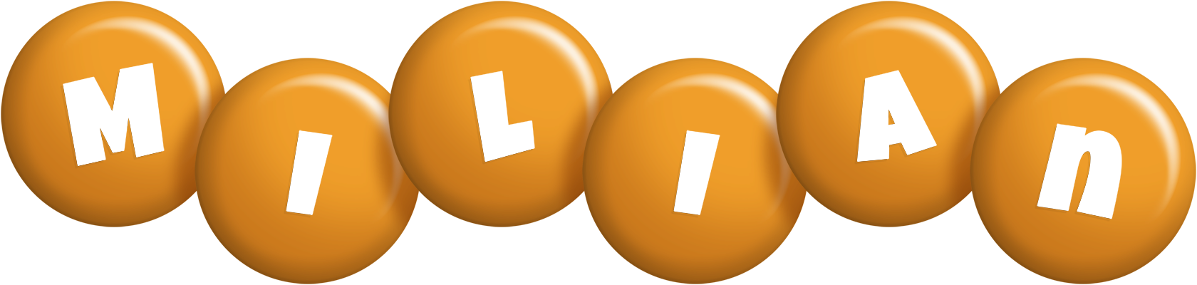 Milian candy-orange logo