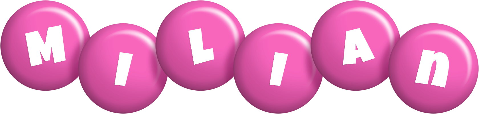 Milian candy-pink logo