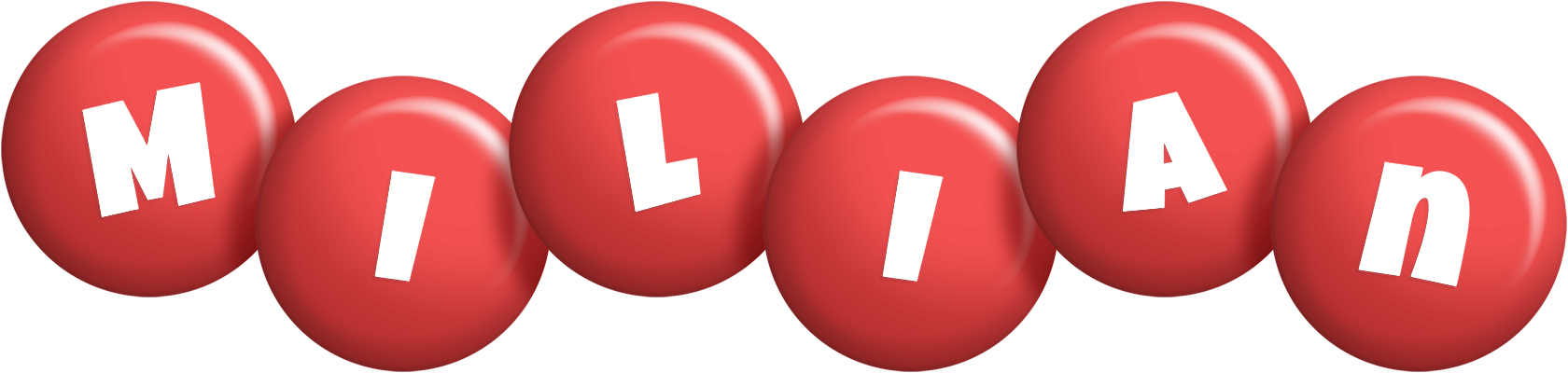 Milian candy-red logo