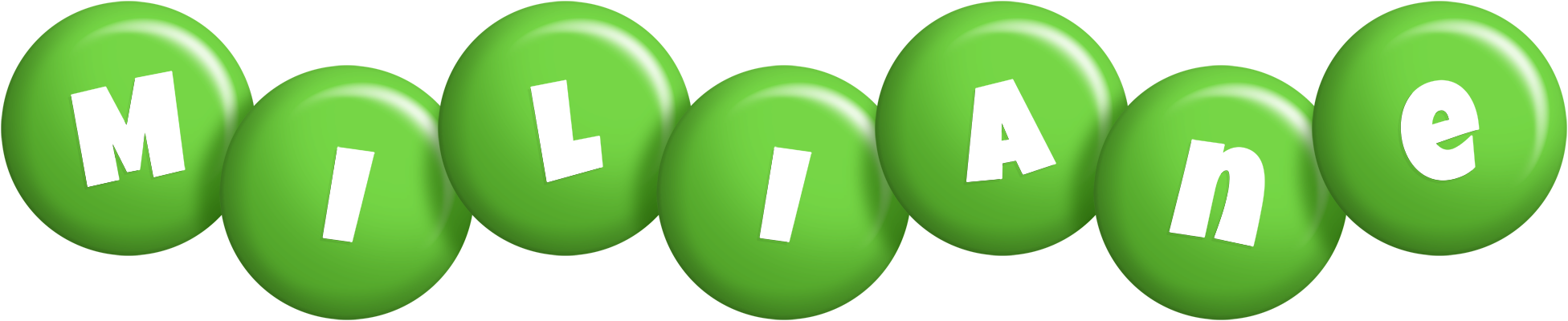 Miliane candy-green logo
