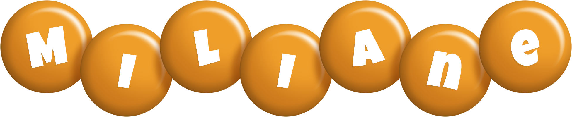 Miliane candy-orange logo