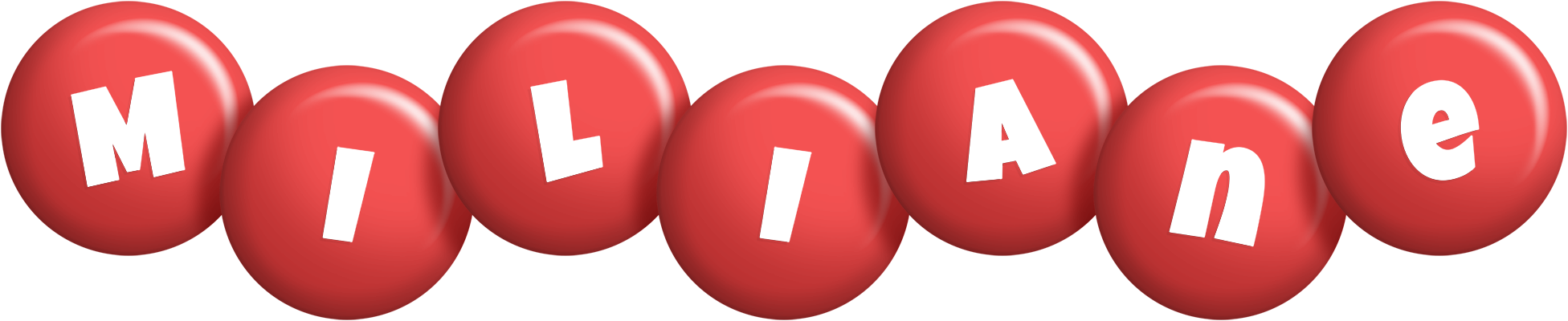 Miliane candy-red logo