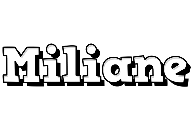 Miliane snowing logo