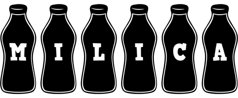Milica bottle logo