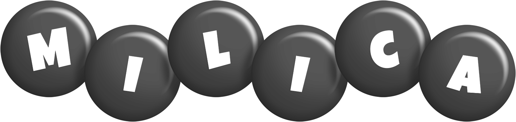 Milica candy-black logo