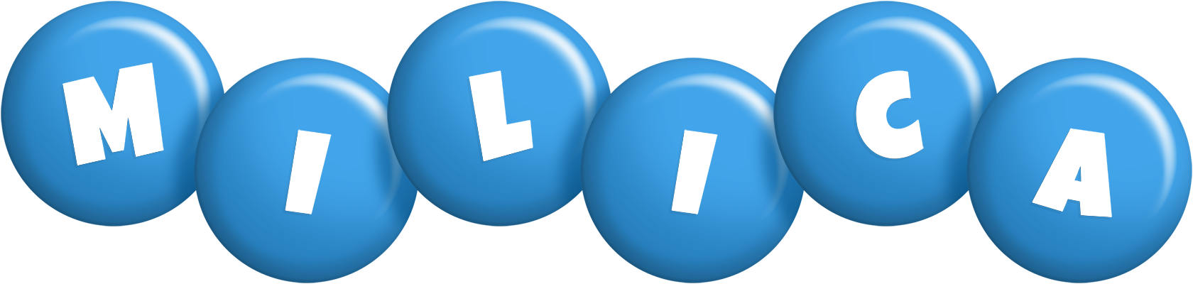 Milica candy-blue logo