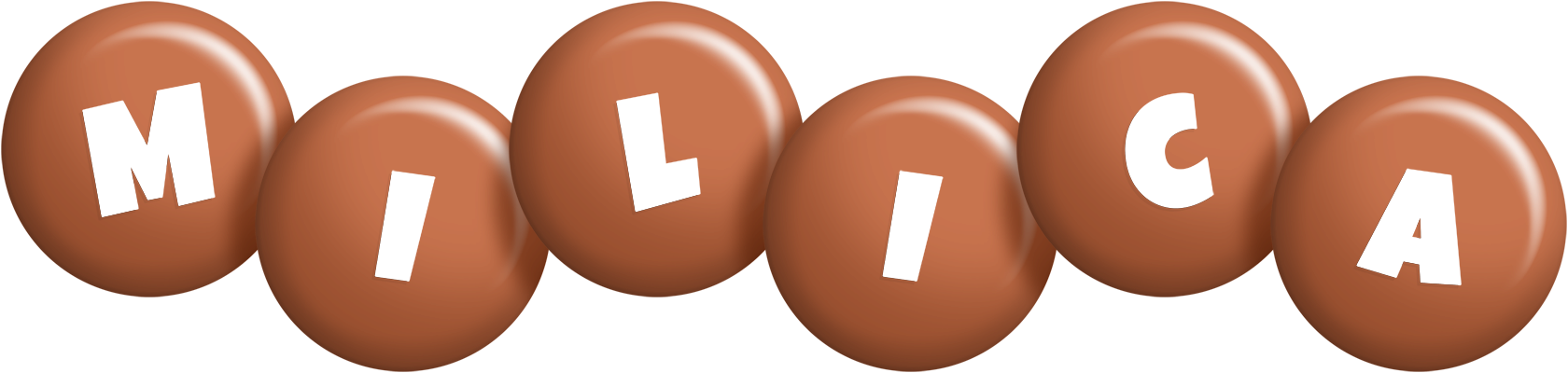 Milica candy-brown logo