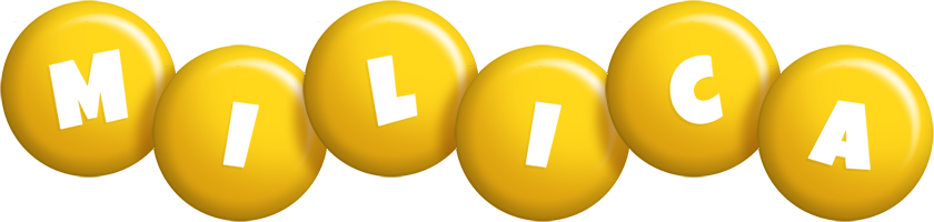 Milica candy-yellow logo
