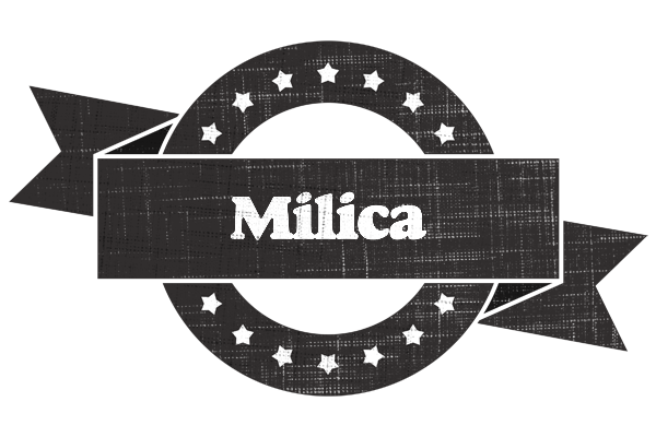 Milica grunge logo