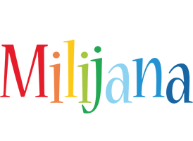 Milijana birthday logo