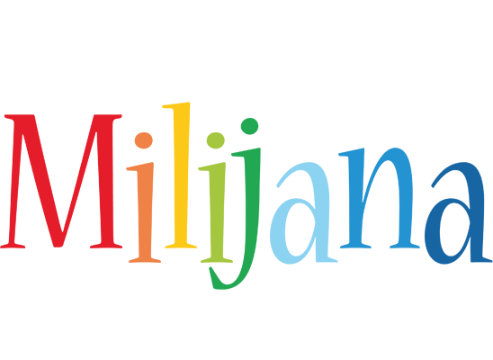 Milijana birthday logo