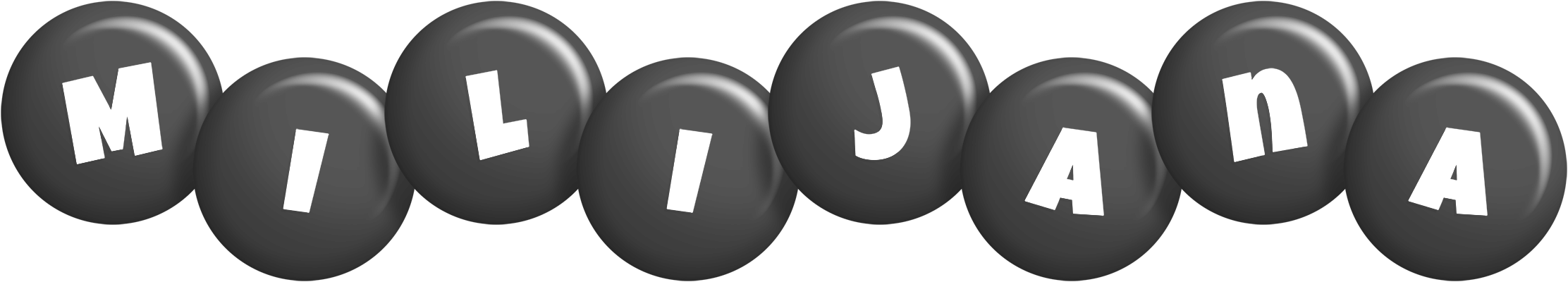 Milijana candy-black logo