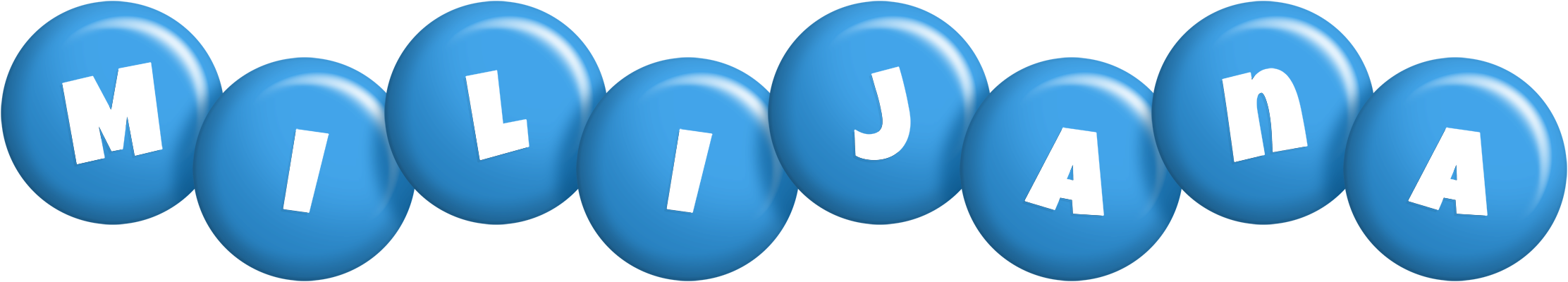 Milijana candy-blue logo