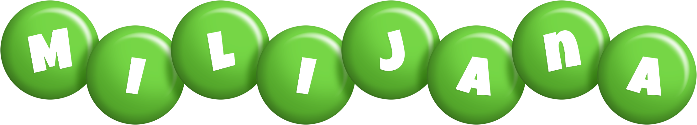 Milijana candy-green logo