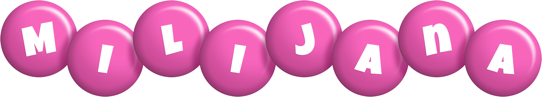 Milijana candy-pink logo