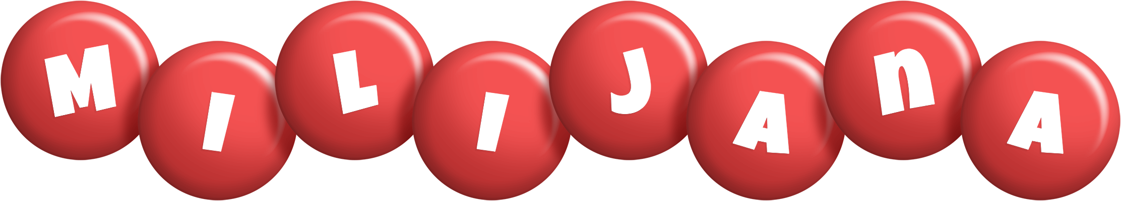 Milijana candy-red logo