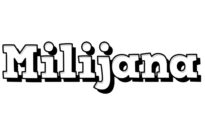 Milijana snowing logo