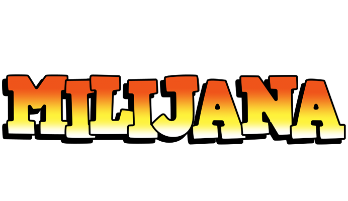 Milijana sunset logo