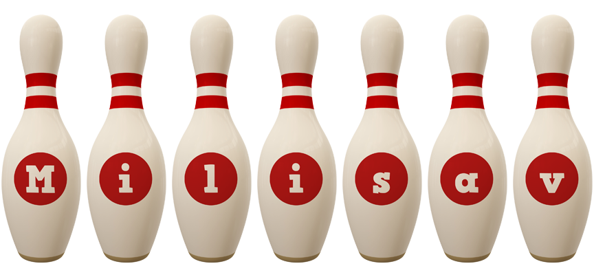 Milisav bowling-pin logo