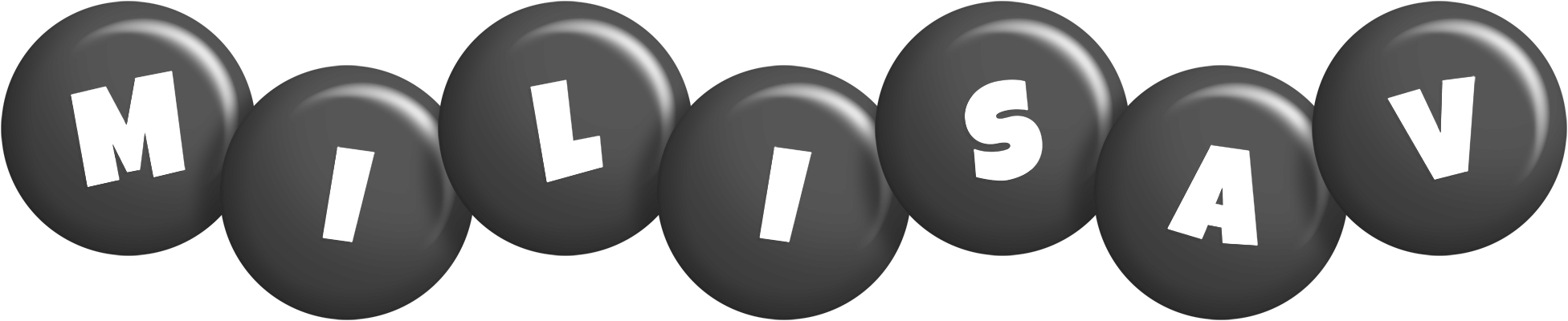 Milisav candy-black logo