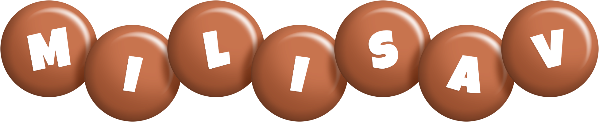 Milisav candy-brown logo