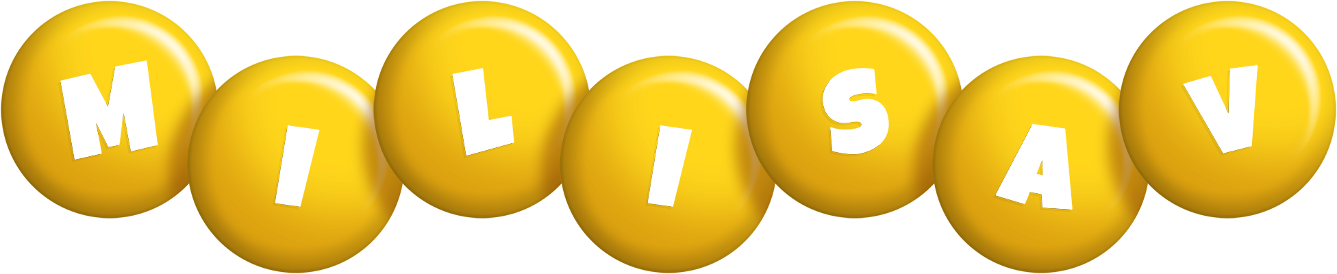 Milisav candy-yellow logo