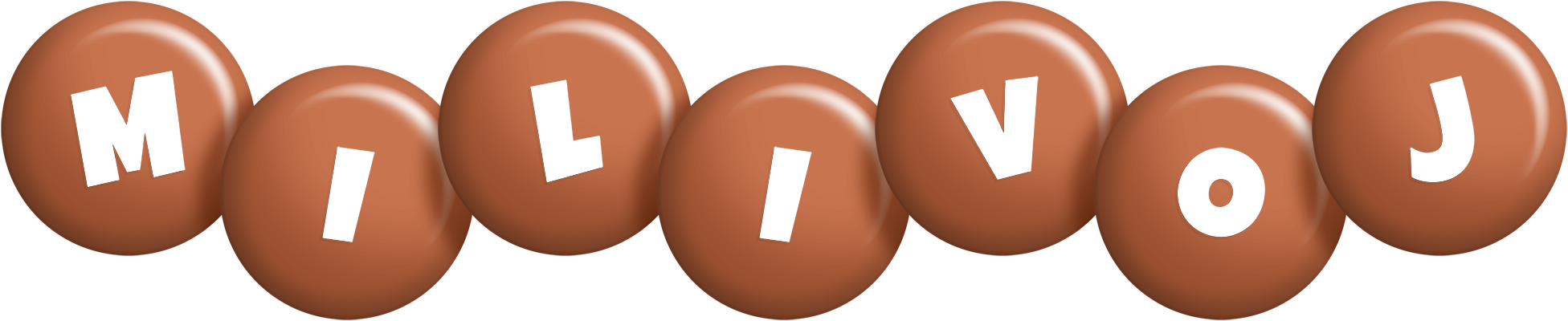 Milivoj candy-brown logo