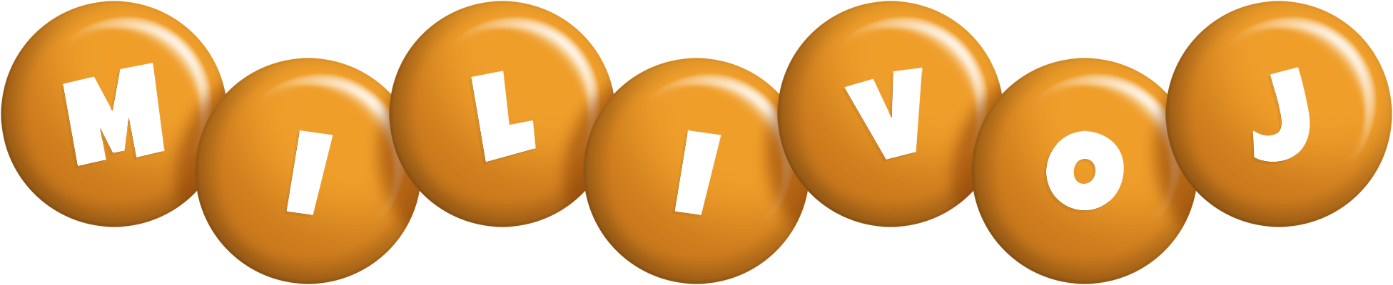 Milivoj candy-orange logo