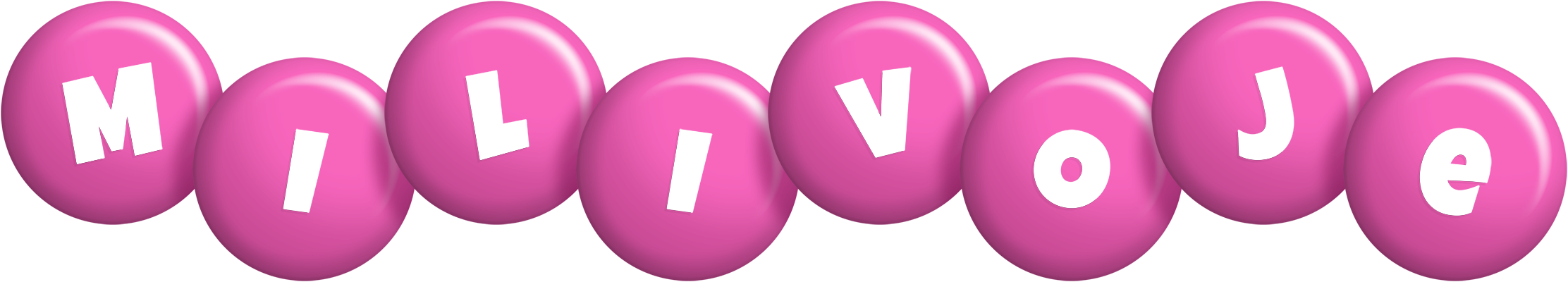 Milivoje candy-pink logo